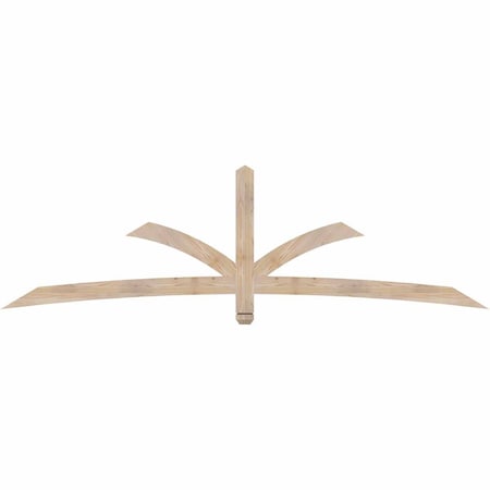 Ekena Millwork Davenport Smooth Timber Gable Bracket, Douglas Fir, 96"W x 28"H x 1 1/2"D x 3 1/2"F, 7/12 Pitch GBW096X28X0204DAV00SDF